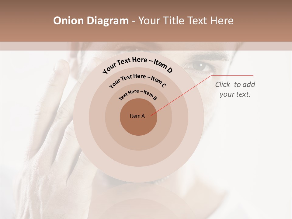 A Man Holding His Hand To His Face PowerPoint Template