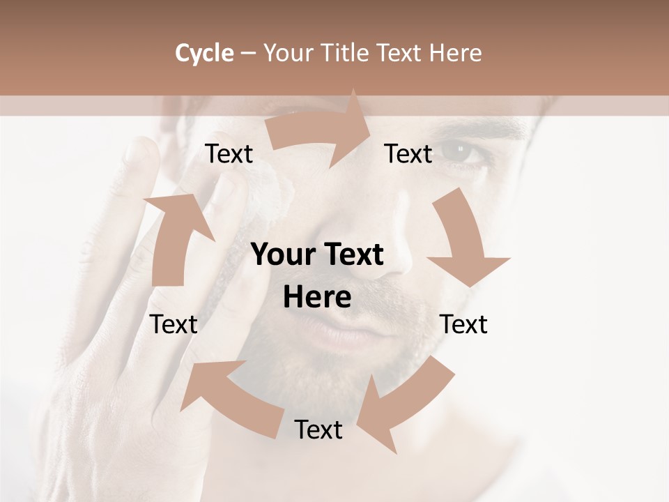 A Man Holding His Hand To His Face PowerPoint Template