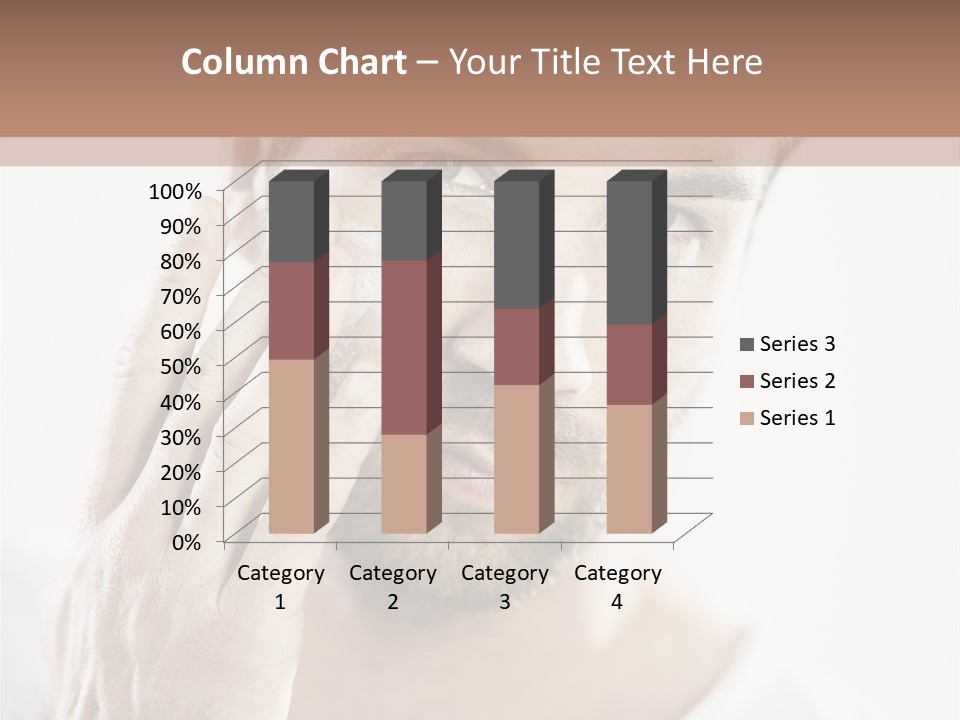 A Man Holding His Hand To His Face PowerPoint Template