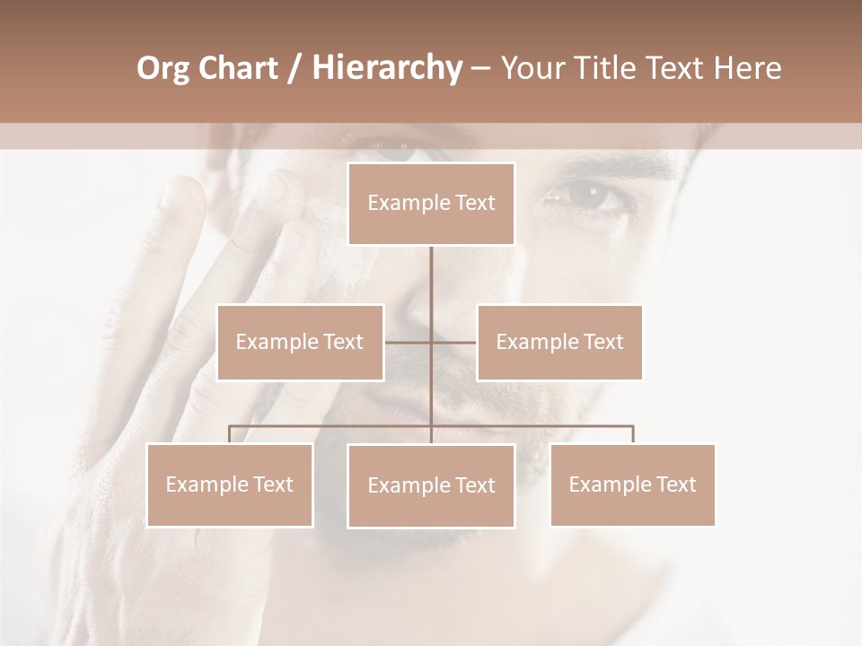 A Man Holding His Hand To His Face PowerPoint Template