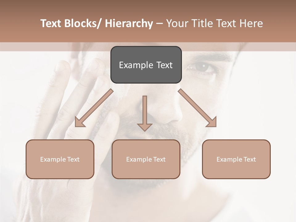 A Man Holding His Hand To His Face PowerPoint Template