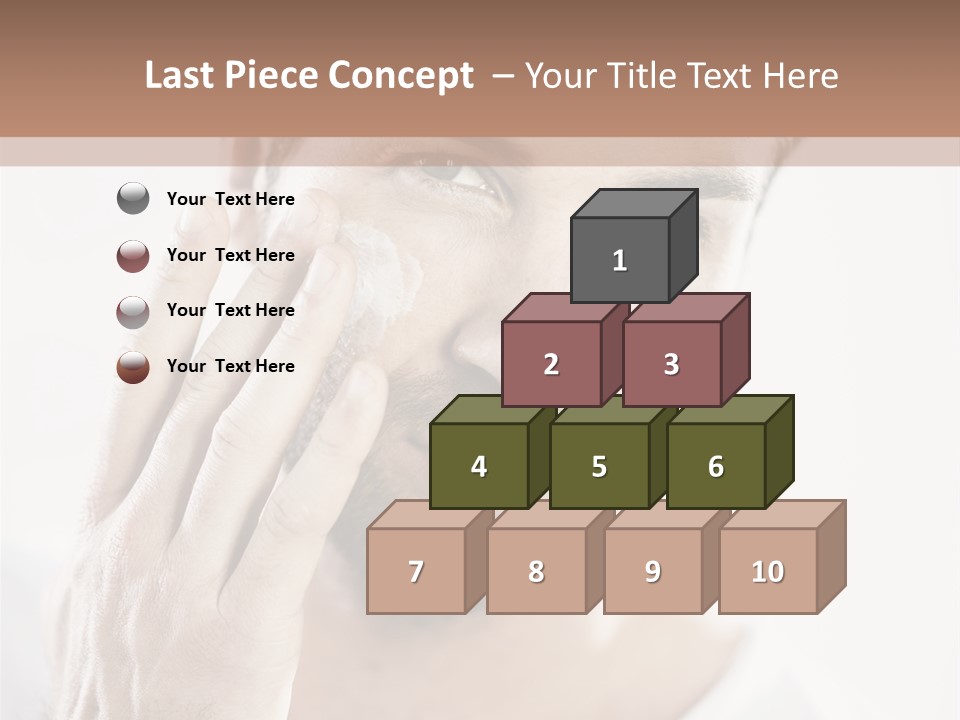 A Man Holding His Hand To His Face PowerPoint Template