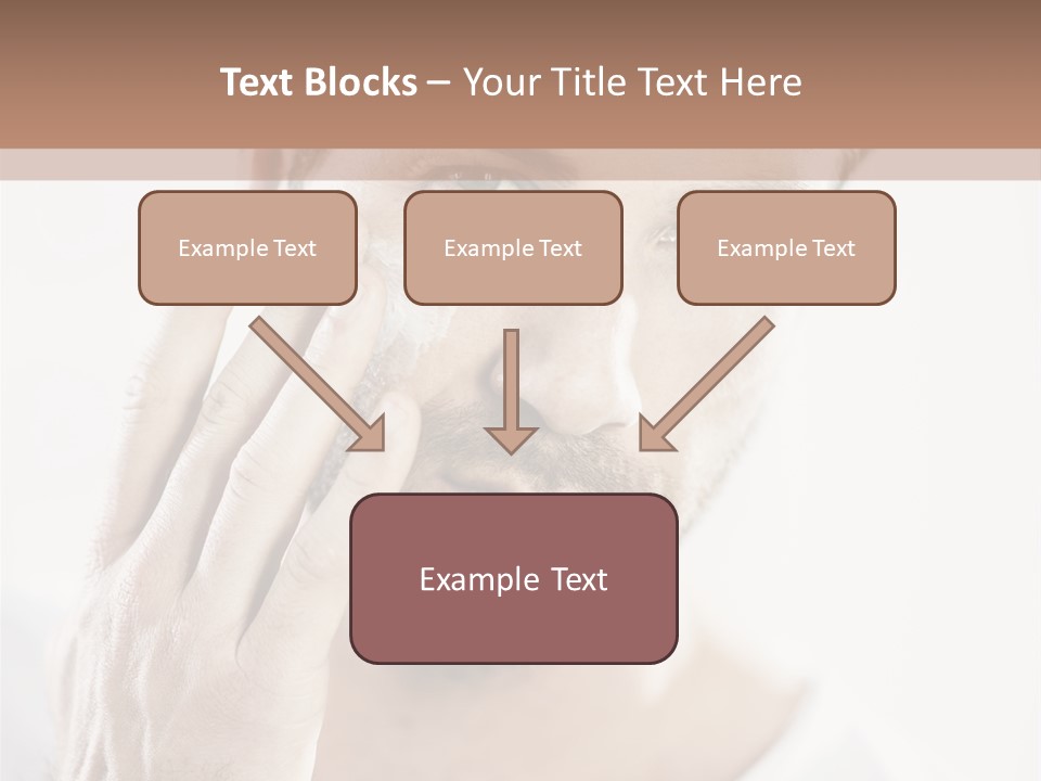 A Man Holding His Hand To His Face PowerPoint Template