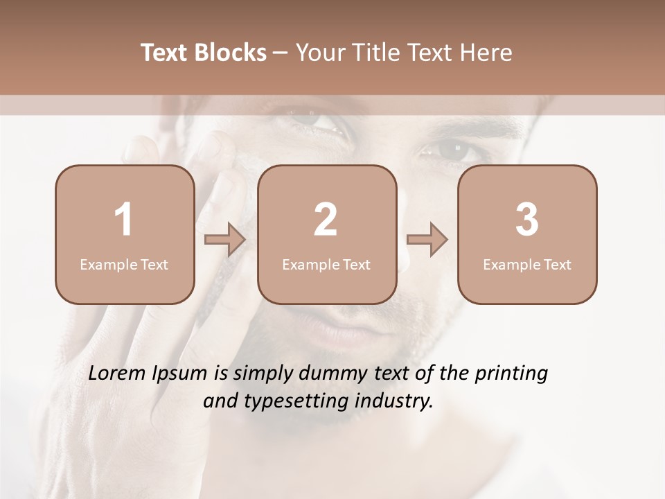 A Man Holding His Hand To His Face PowerPoint Template