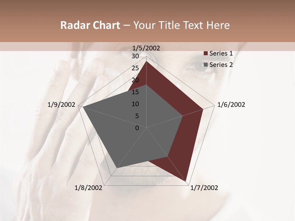 A Man Holding His Hand To His Face PowerPoint Template