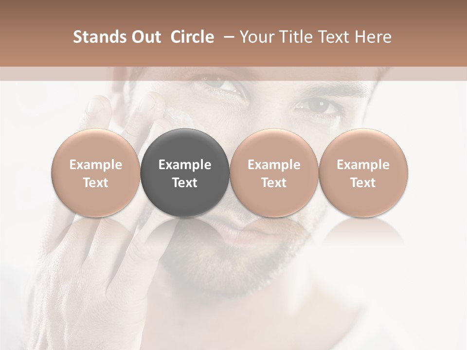 A Man Holding His Hand To His Face PowerPoint Template