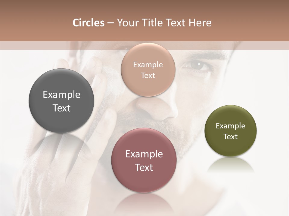 A Man Holding His Hand To His Face PowerPoint Template