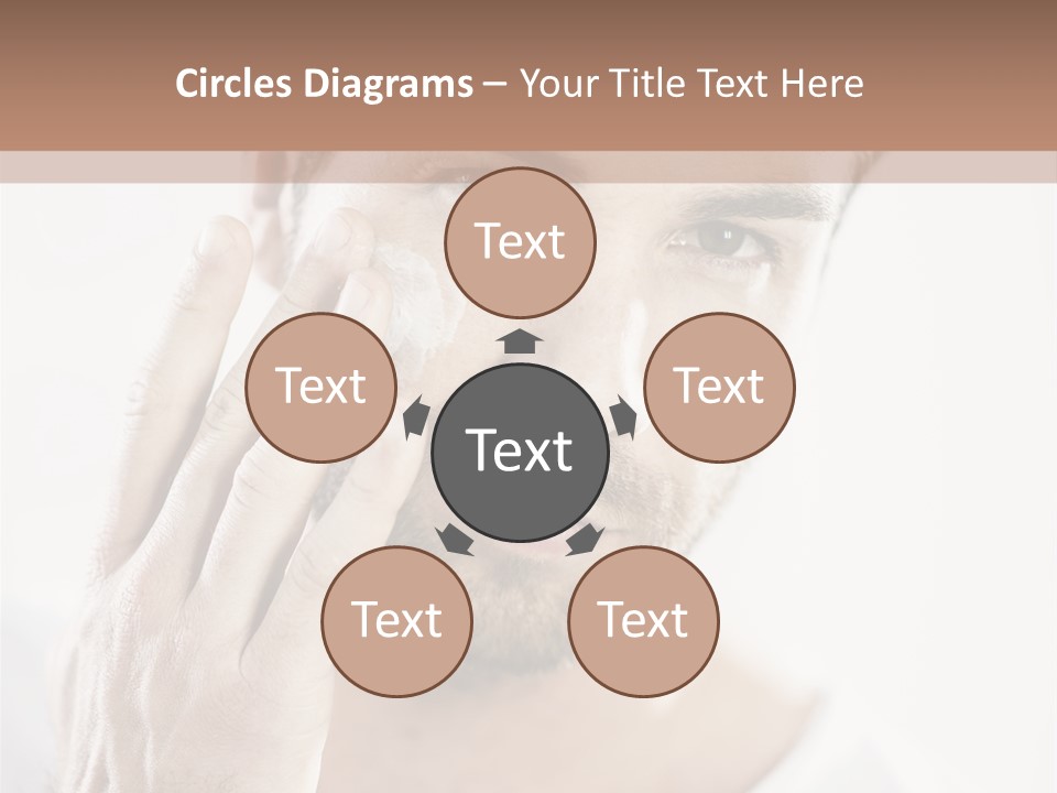 A Man Holding His Hand To His Face PowerPoint Template