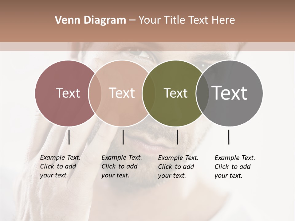 A Man Holding His Hand To His Face PowerPoint Template