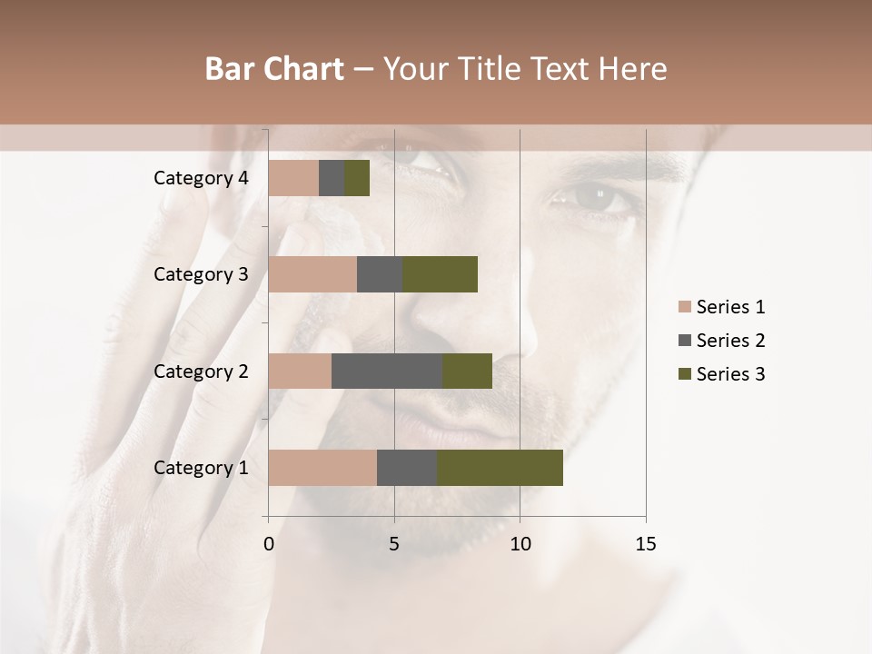 A Man Holding His Hand To His Face PowerPoint Template