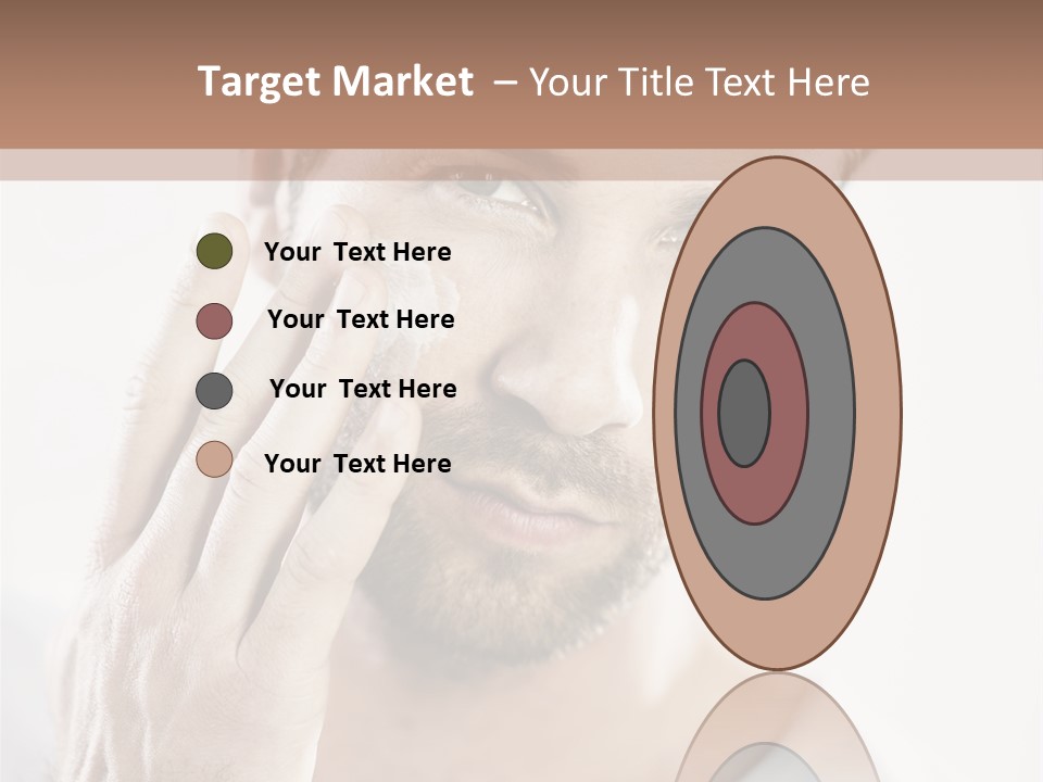 A Man Holding His Hand To His Face PowerPoint Template