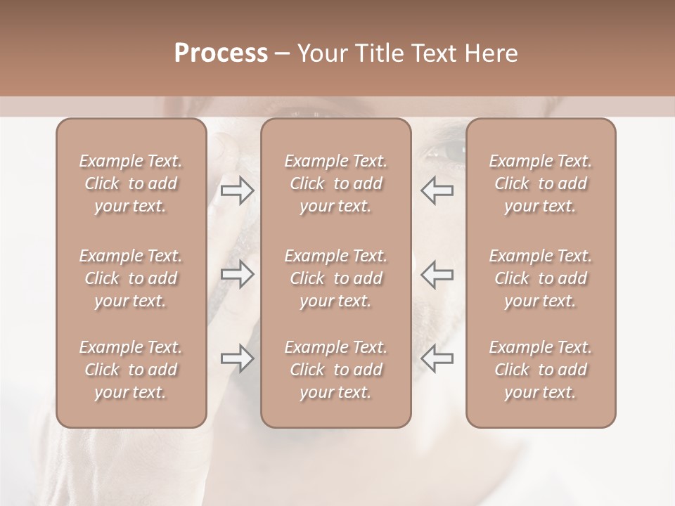 A Man Holding His Hand To His Face PowerPoint Template