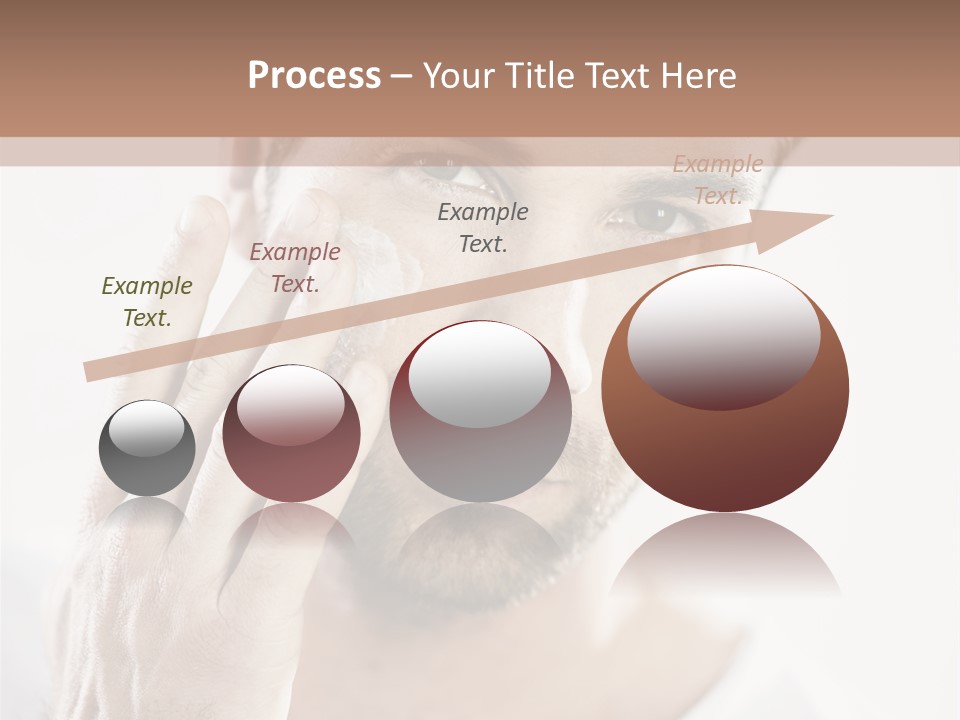 A Man Holding His Hand To His Face PowerPoint Template