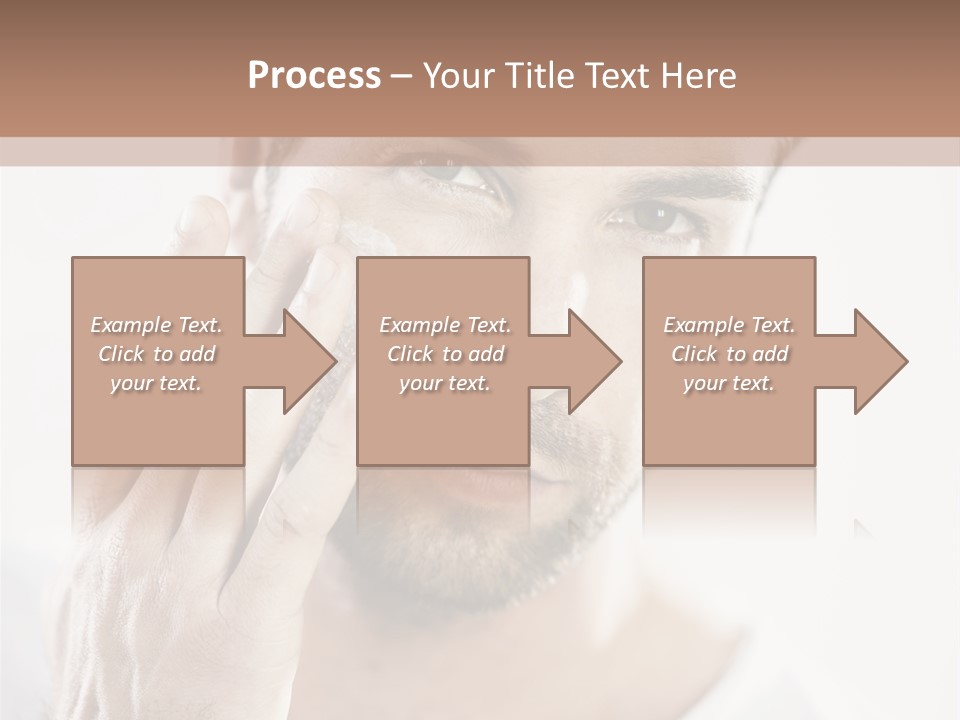 A Man Holding His Hand To His Face PowerPoint Template