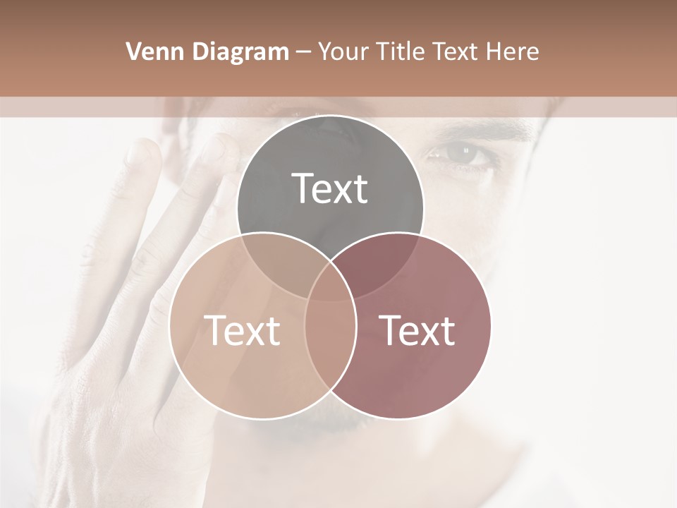 A Man Holding His Hand To His Face PowerPoint Template