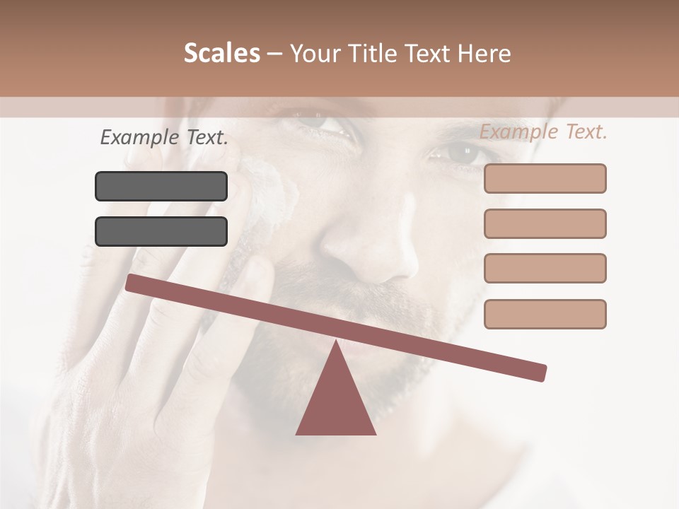 A Man Holding His Hand To His Face PowerPoint Template