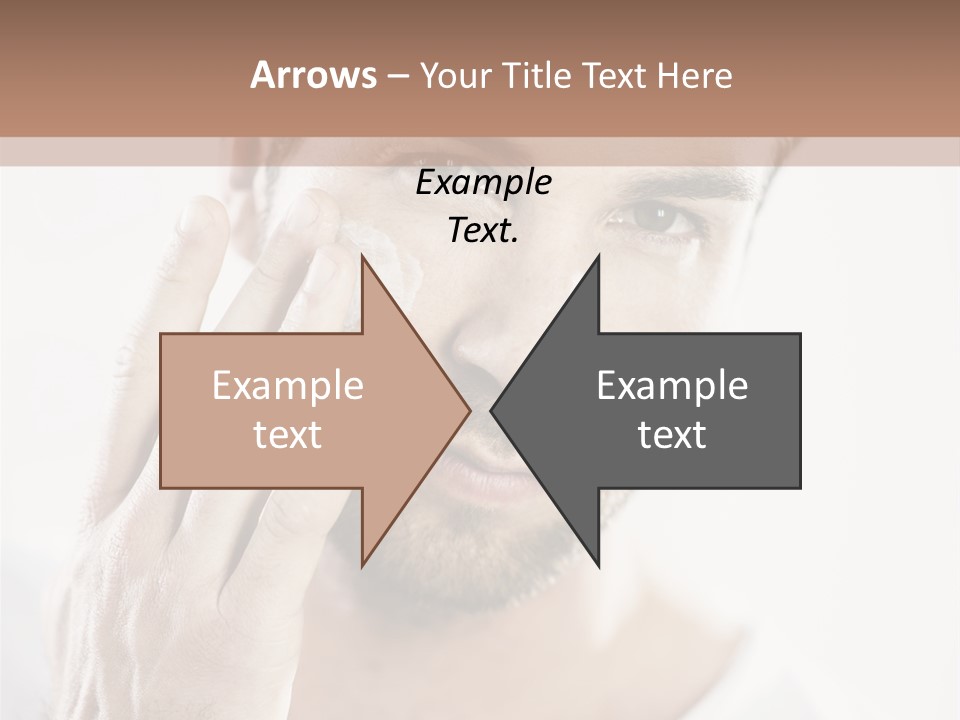 A Man Holding His Hand To His Face PowerPoint Template