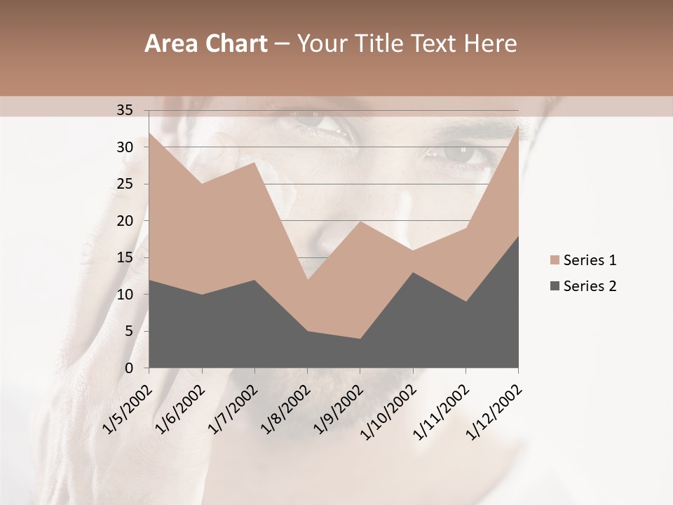 A Man Holding His Hand To His Face PowerPoint Template