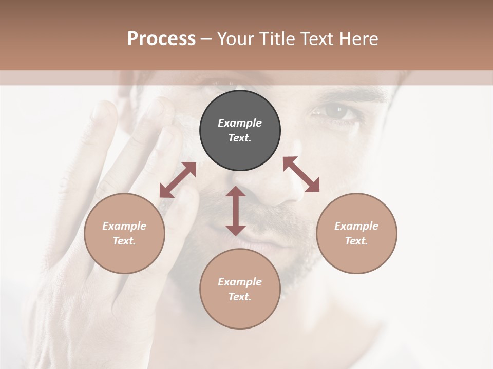 A Man Holding His Hand To His Face PowerPoint Template