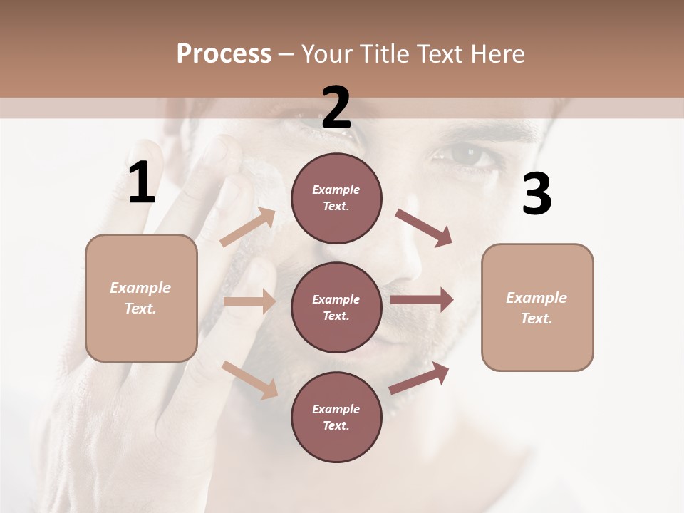 A Man Holding His Hand To His Face PowerPoint Template