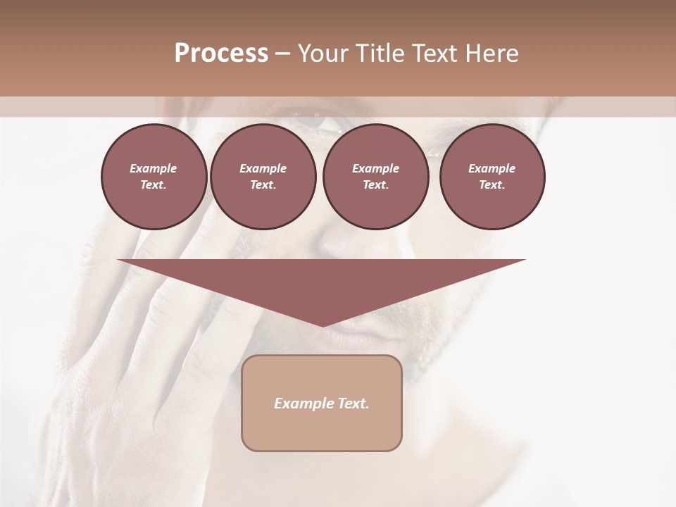 A Man Holding His Hand To His Face PowerPoint Template
