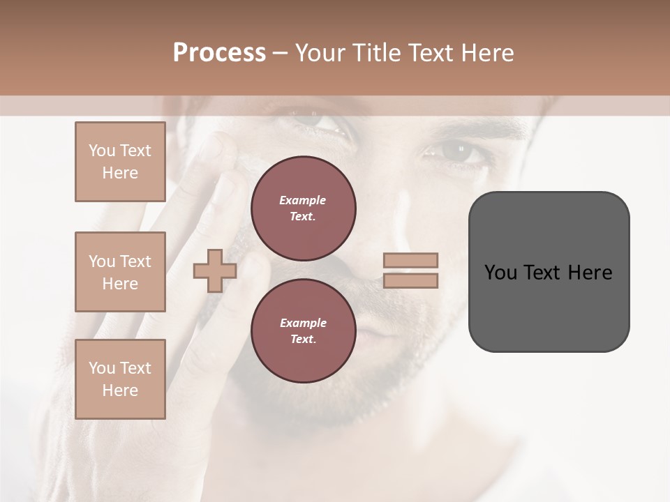 A Man Holding His Hand To His Face PowerPoint Template