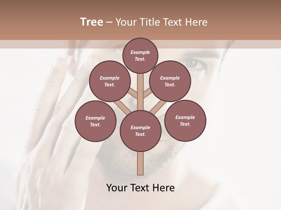 A Man Holding His Hand To His Face PowerPoint Template