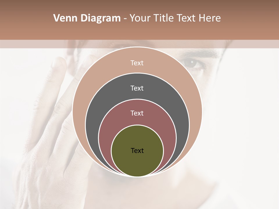 A Man Holding His Hand To His Face PowerPoint Template