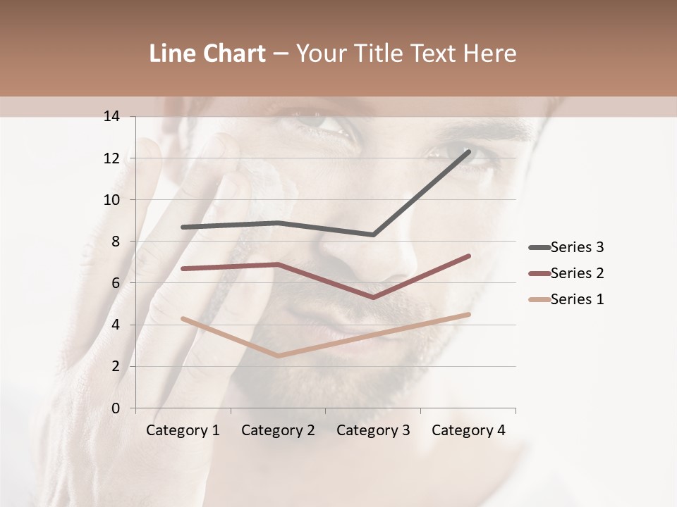 A Man Holding His Hand To His Face PowerPoint Template