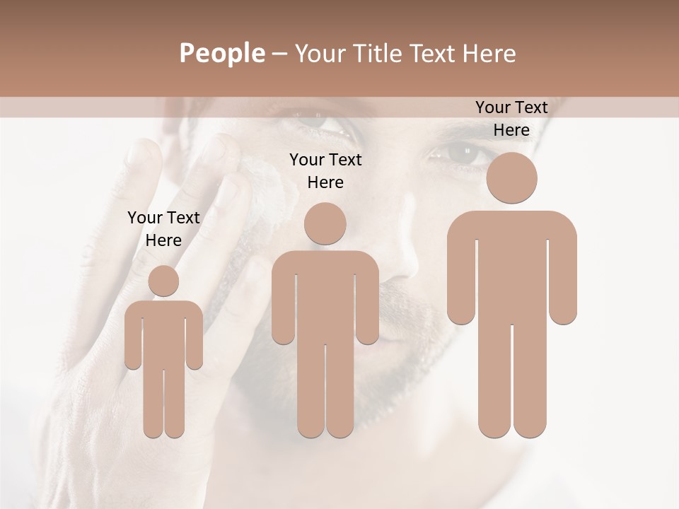 A Man Holding His Hand To His Face PowerPoint Template