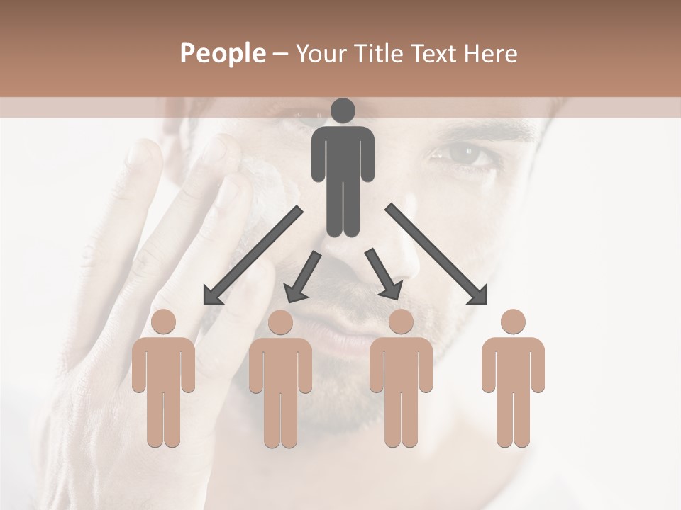 A Man Holding His Hand To His Face PowerPoint Template