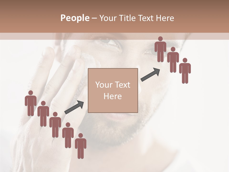 A Man Holding His Hand To His Face PowerPoint Template