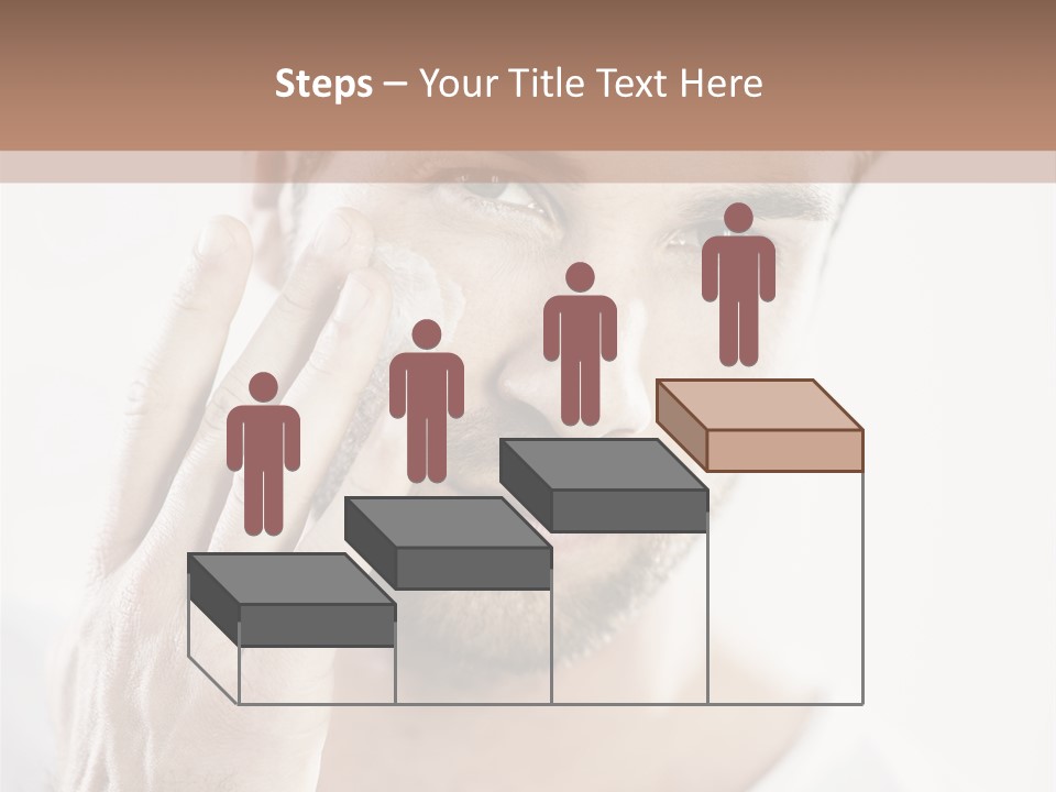 A Man Holding His Hand To His Face PowerPoint Template