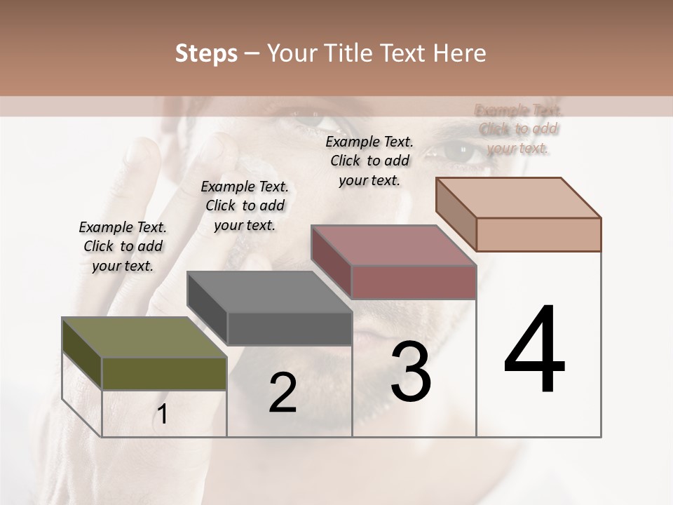 A Man Holding His Hand To His Face PowerPoint Template