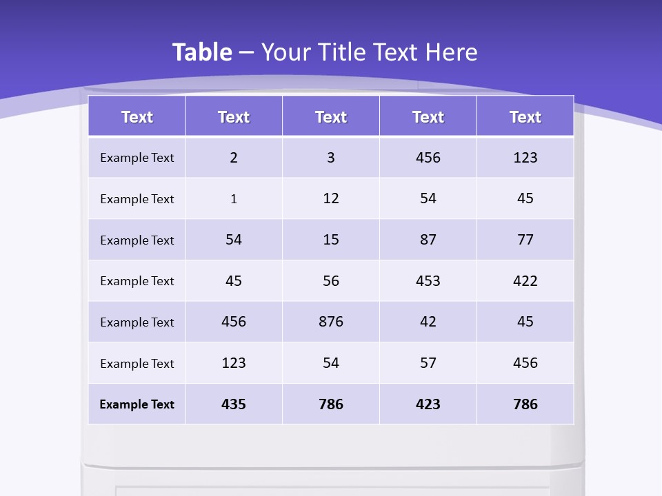A White Refrigerator Freezer Sitting On Top Of A Purple Background PowerPoint Template