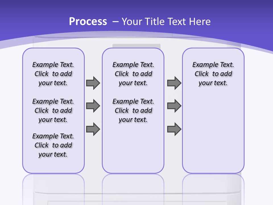A White Refrigerator Freezer Sitting On Top Of A Purple Background PowerPoint Template