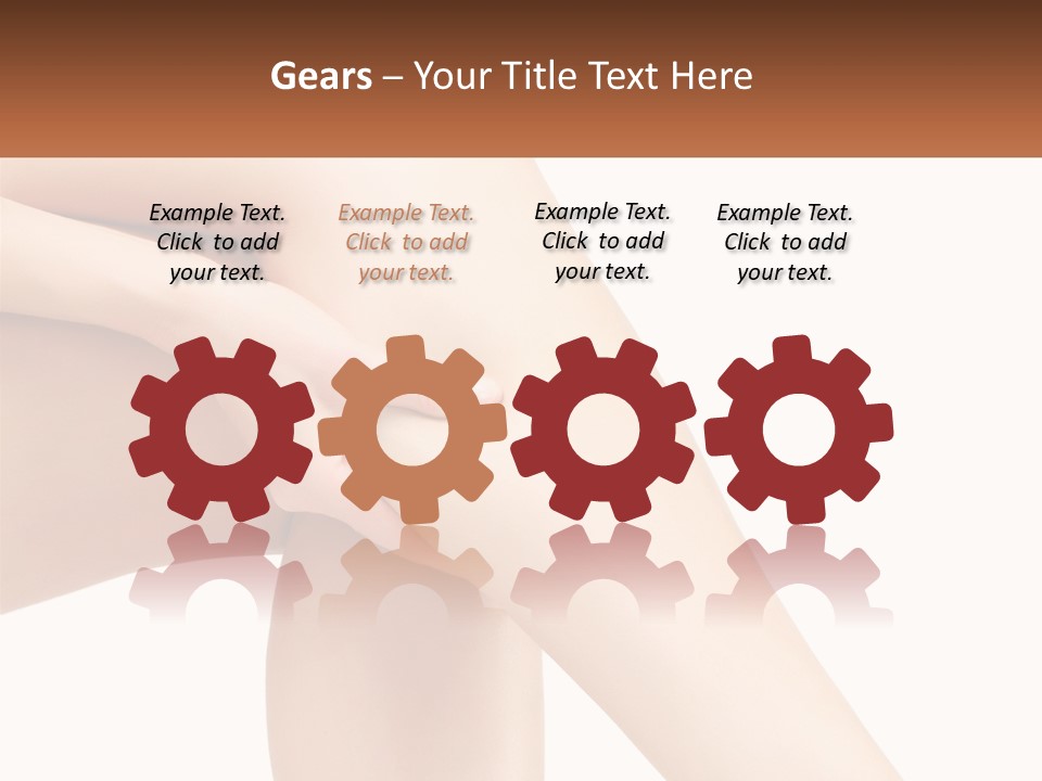 A Woman's Legs With A White Background PowerPoint Template