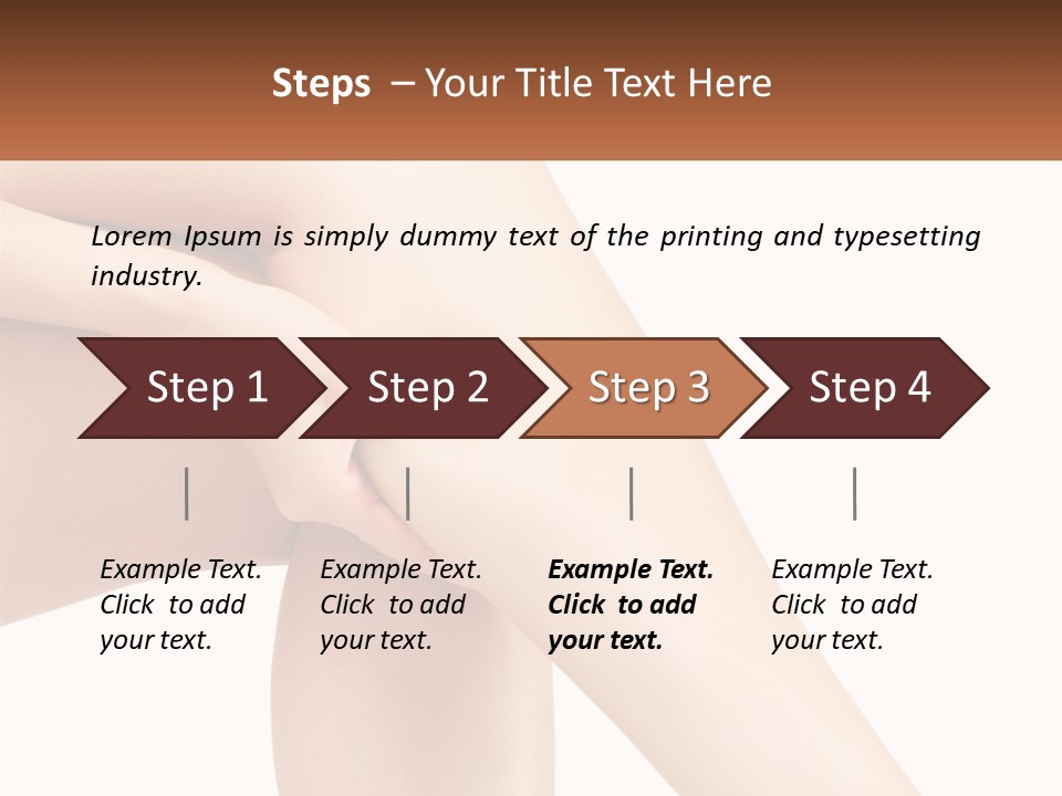 A Woman's Legs With A White Background PowerPoint Template