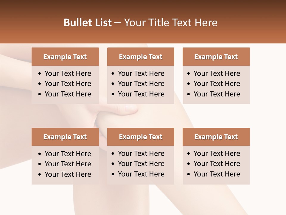 A Woman's Legs With A White Background PowerPoint Template