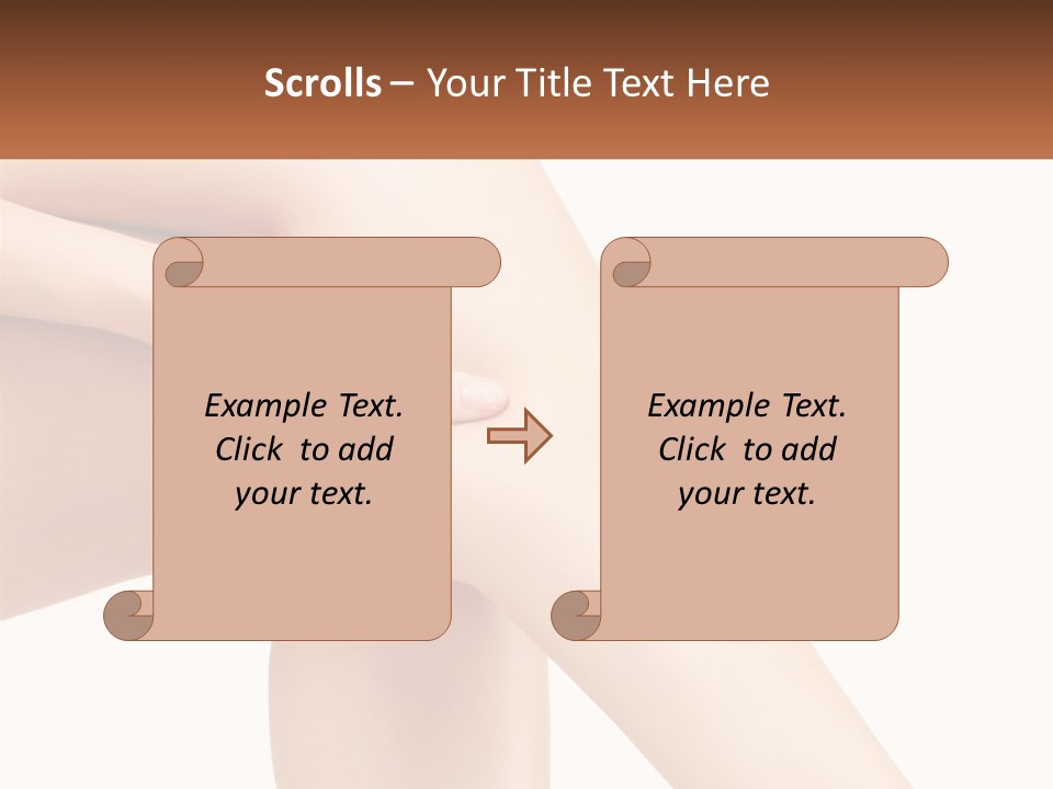 A Woman's Legs With A White Background PowerPoint Template