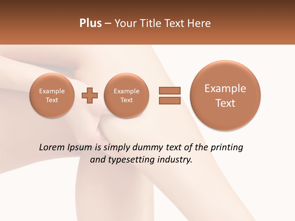 A Woman's Legs With A White Background PowerPoint Template