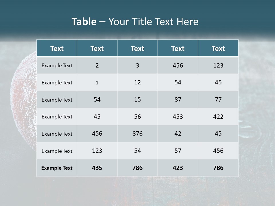 A Red Apple With A Star On It Sitting On A Wooden Table PowerPoint Template