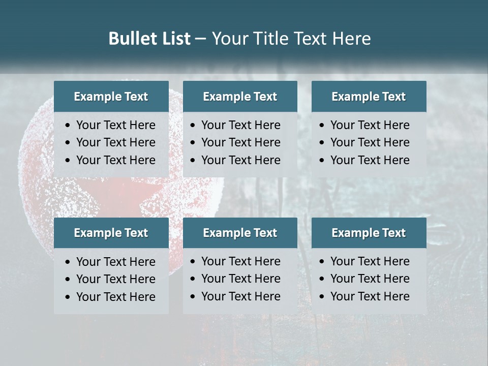 A Red Apple With A Star On It Sitting On A Wooden Table PowerPoint Template