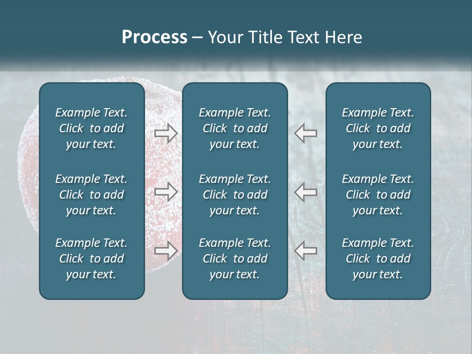 A Red Apple With A Star On It Sitting On A Wooden Table PowerPoint Template