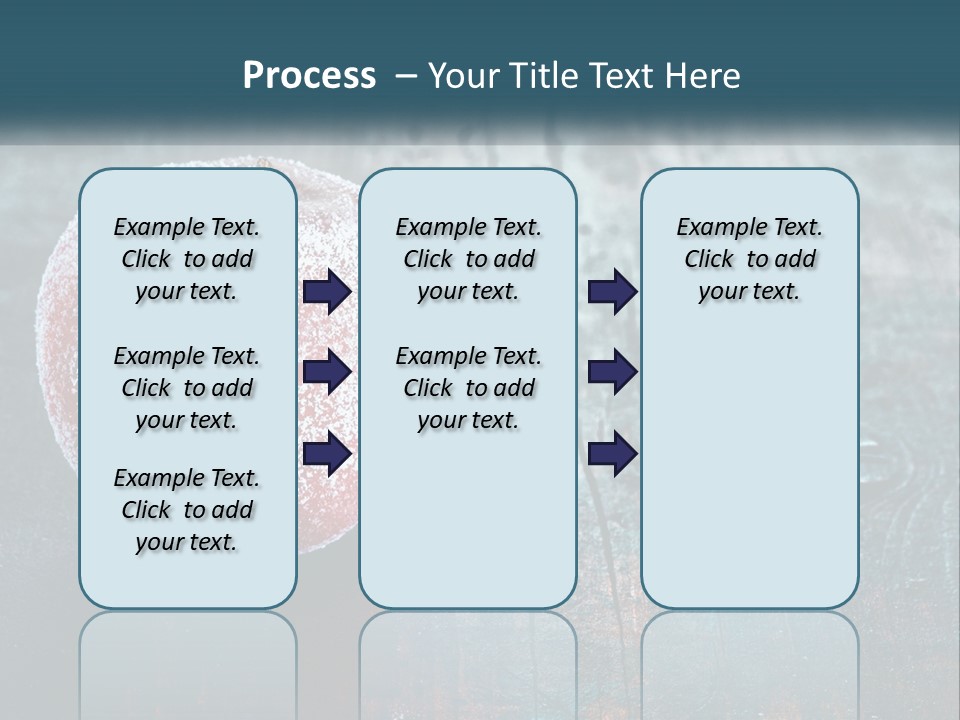 A Red Apple With A Star On It Sitting On A Wooden Table PowerPoint Template