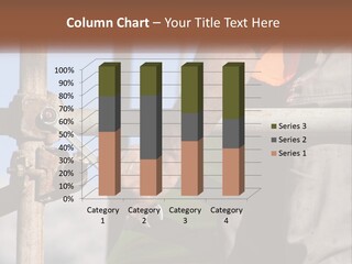 A Man Is Working On A Piece Of Metal PowerPoint Template