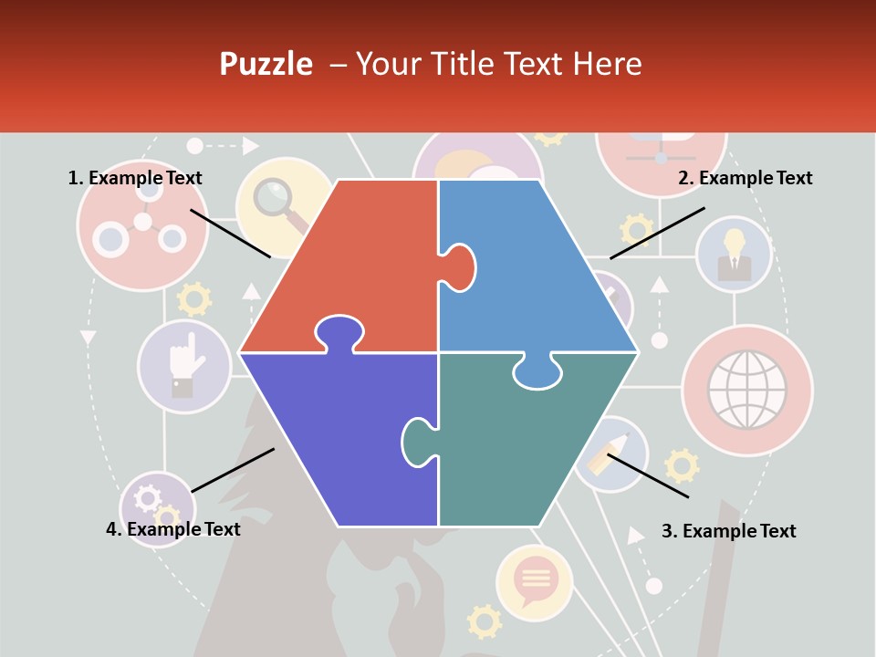 A Silhouette Of A Person Using A Laptop Computer PowerPoint Template