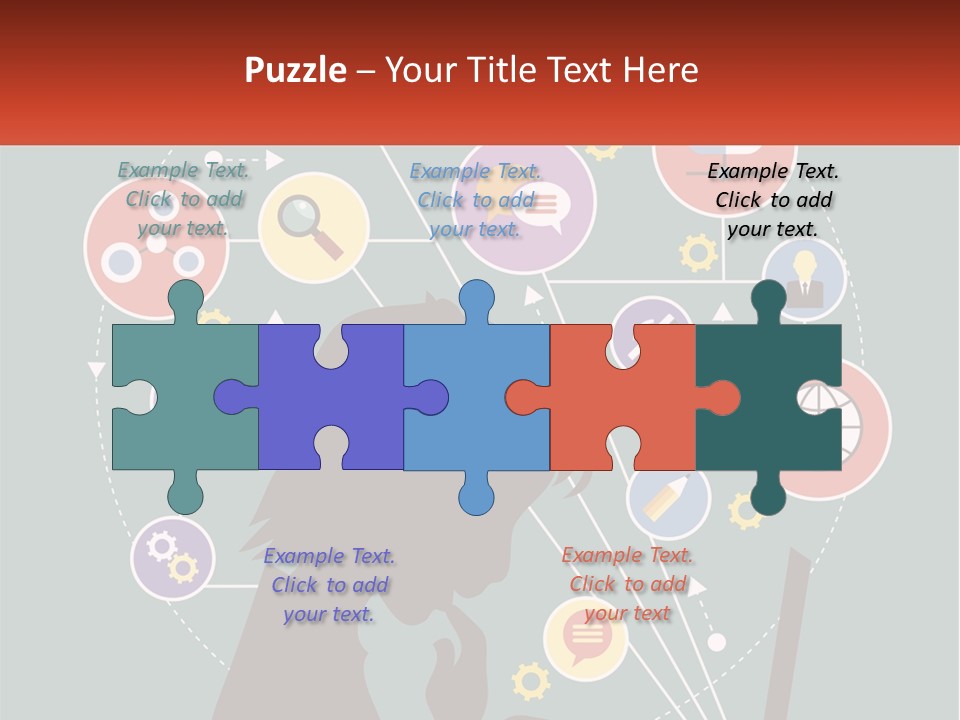 A Silhouette Of A Person Using A Laptop Computer PowerPoint Template