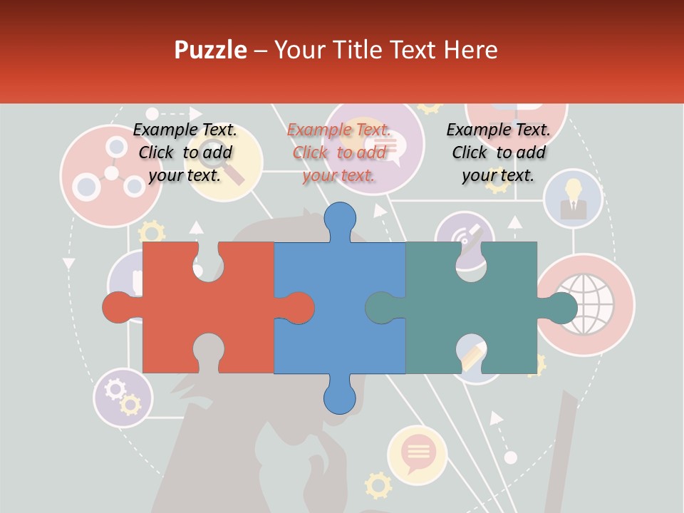 A Silhouette Of A Person Using A Laptop Computer PowerPoint Template