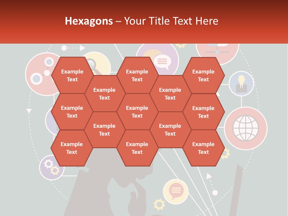 A Silhouette Of A Person Using A Laptop Computer PowerPoint Template